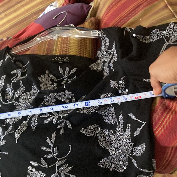 Evening Jeweled blouse Size Medium - Picture 5 of 5